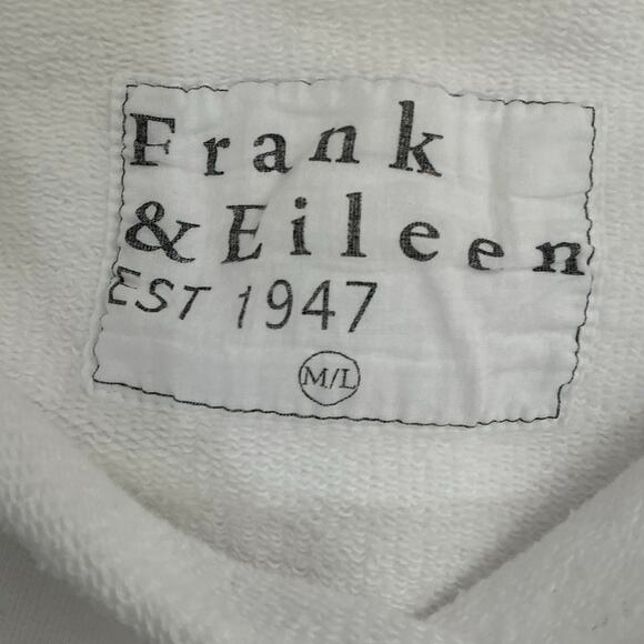 Frank & Eileen Ella The Easiest Dress Triple Fleece In White Size Medium - Large - Picture 11 of 13